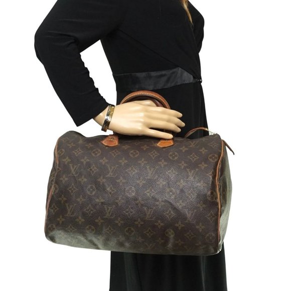 Auth Louis Vuitton Speedy 30 Satchel #32205L29B - Picture 2 of 10